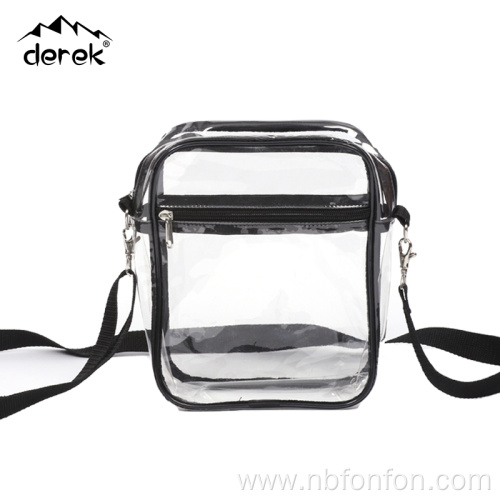 PVC transparent fashionable shoulder bag PVC environmentally